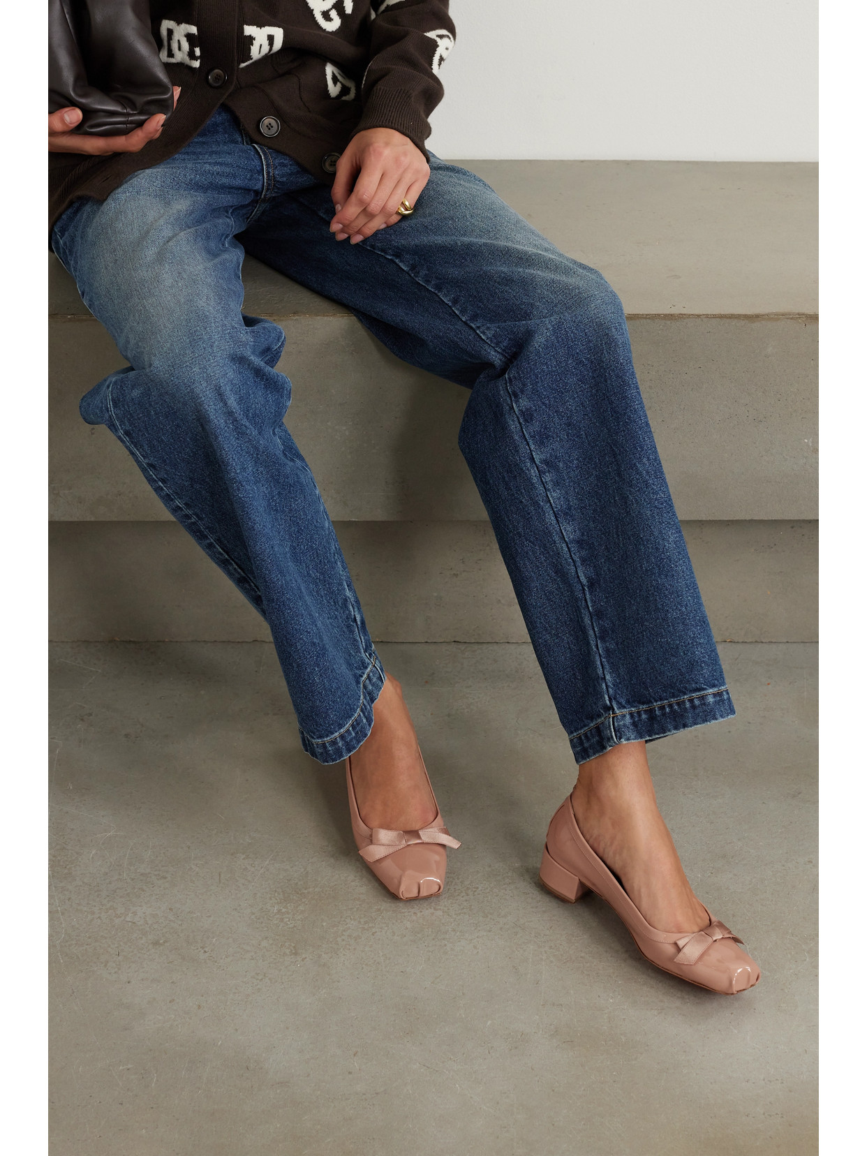 Christian Louboutin Mamaflirt Patent Leather Pumps In Neutrals