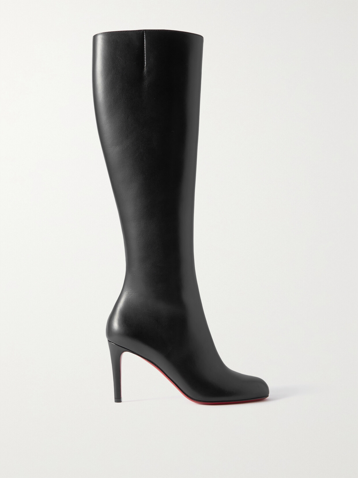 Christian Louboutin - Pumppie 85 Leather Knee Boots - Black