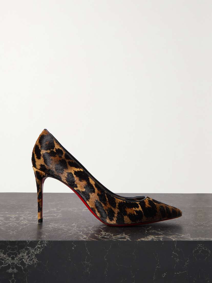 Christian Louboutin Kate 85 Leopard-print Pony Hair Pumps
