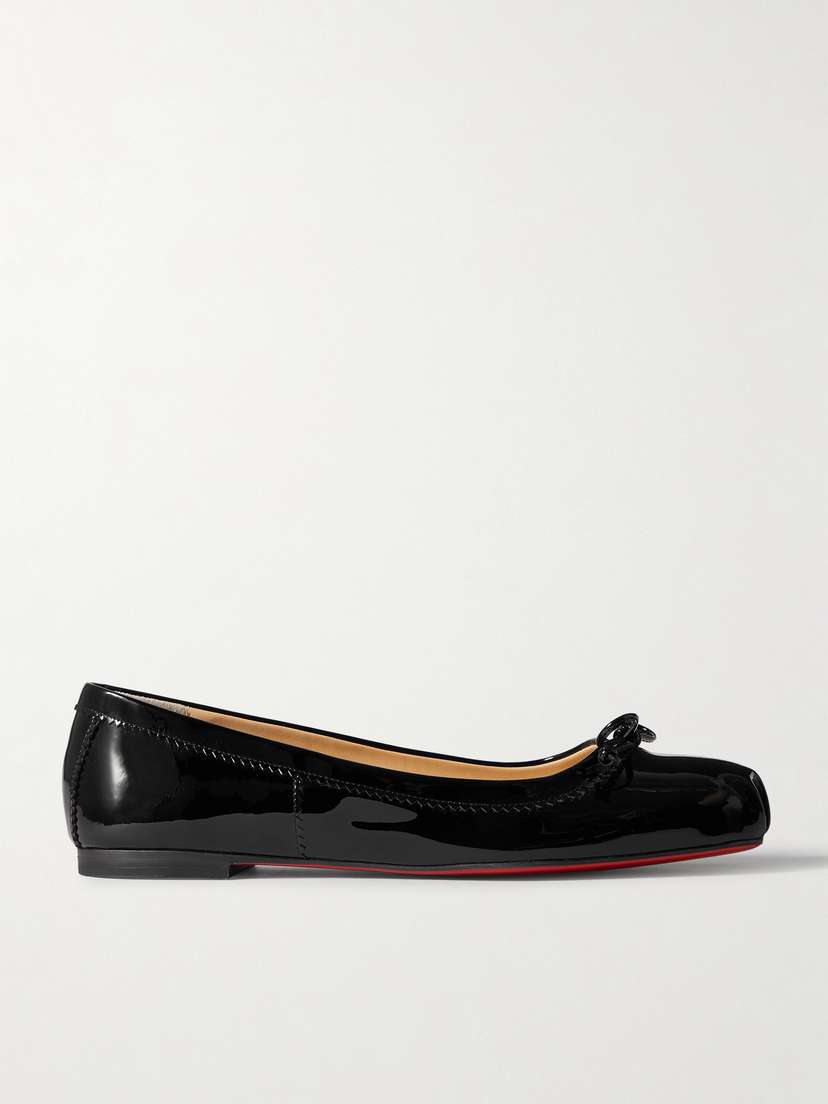 Christian Louboutin Mamadrague Patent-leather Ballet Flats