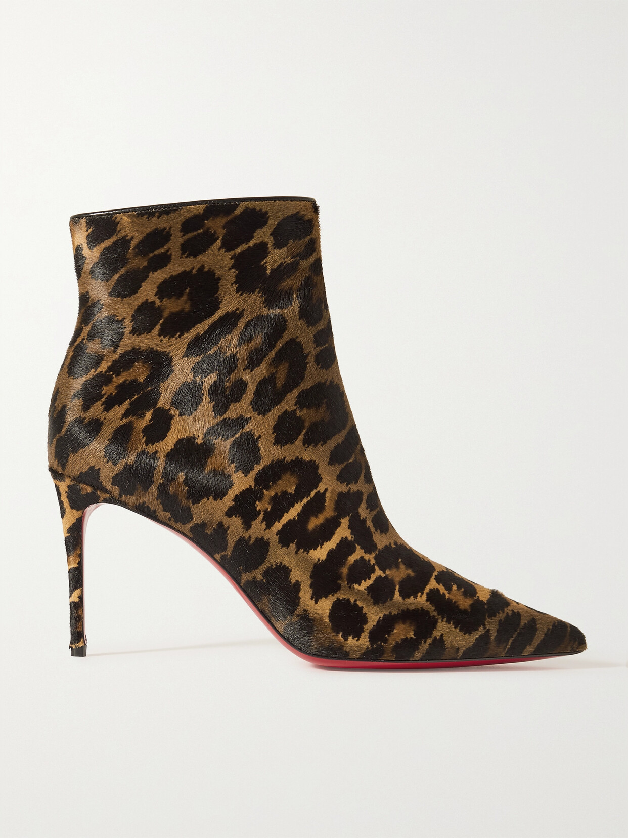 Christian Louboutin So Kate Booty 85 Leopard-print Calf Hair Ankle Boots In Animal Print