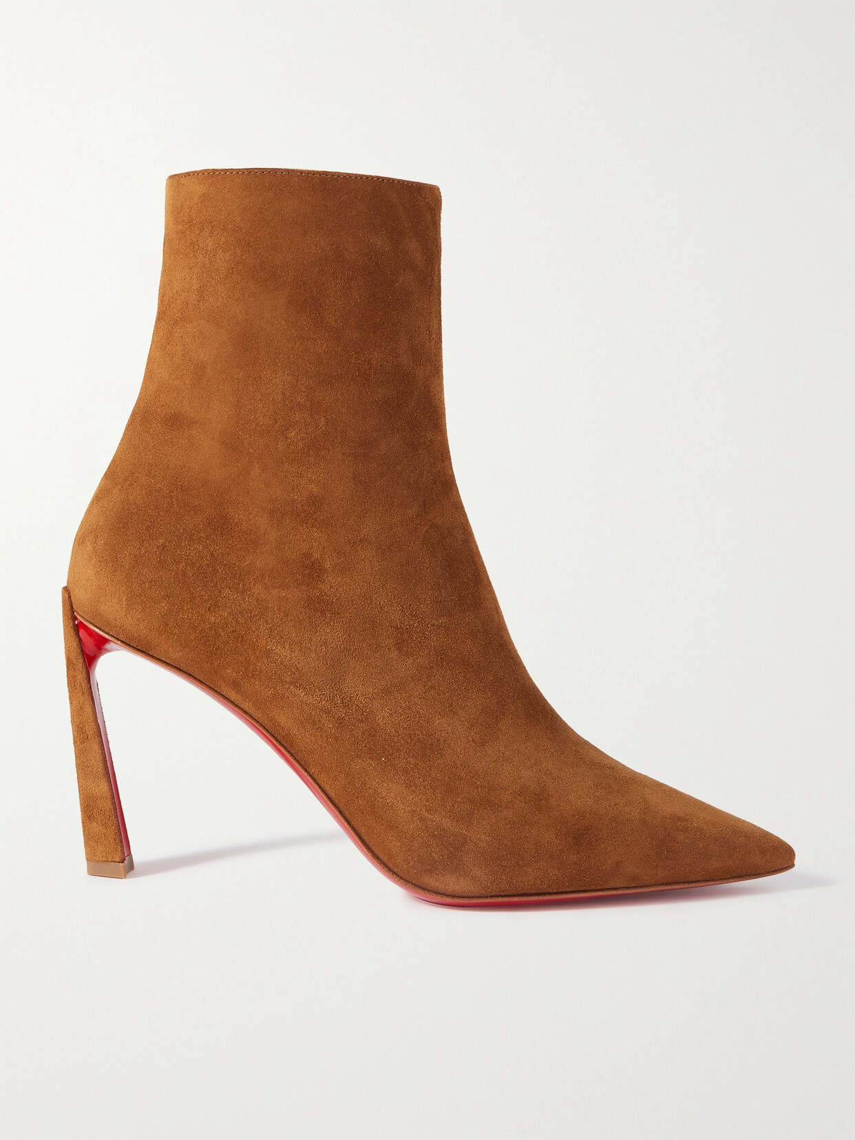 Shop Christian Louboutin Condora 85 Suede Ankle Boots In Brown