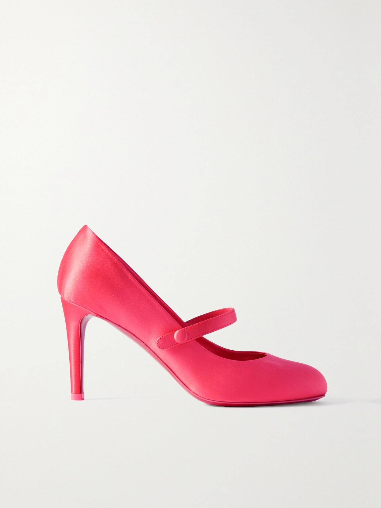 Christian Louboutin Pumppie Wallis 85 Satin Mary Jane Pumps