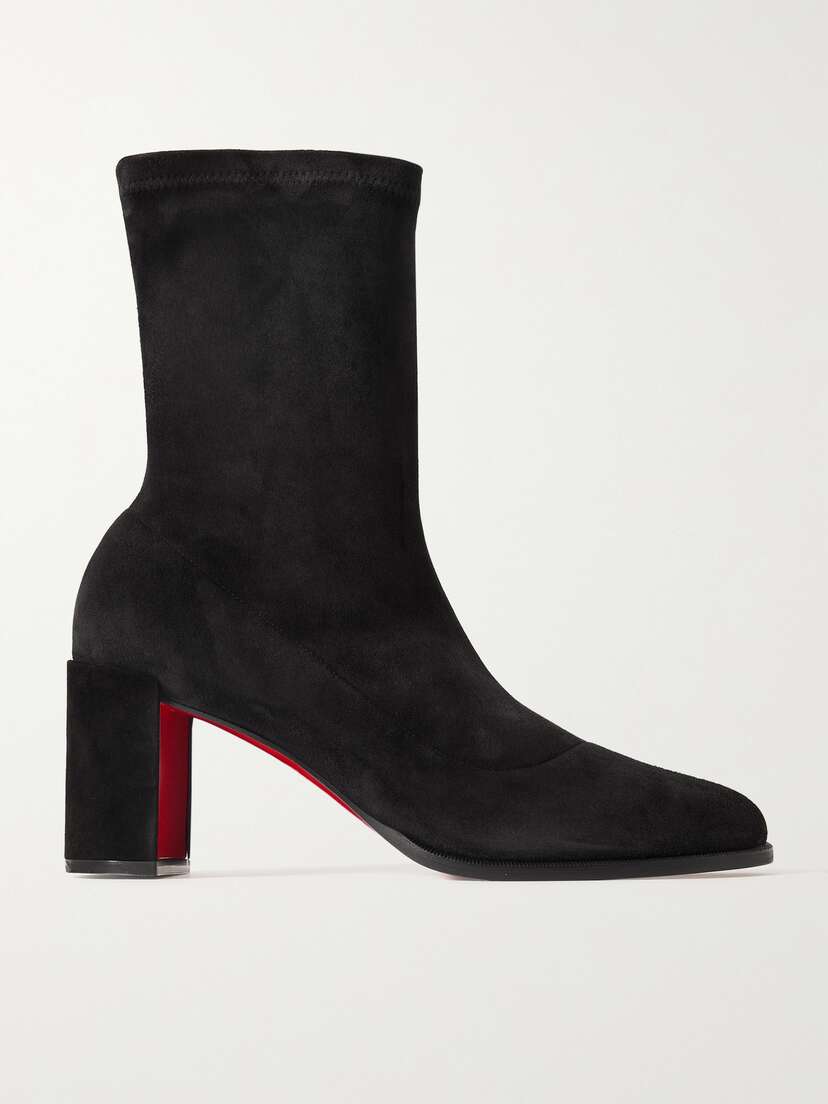 Christian Louboutin Stretchadoxa 70 Suede Ankle Boots