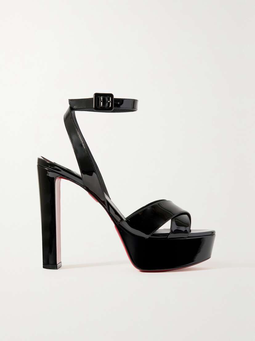 Christian Louboutin Supramariza 130 Patent-leather Platform Sandals