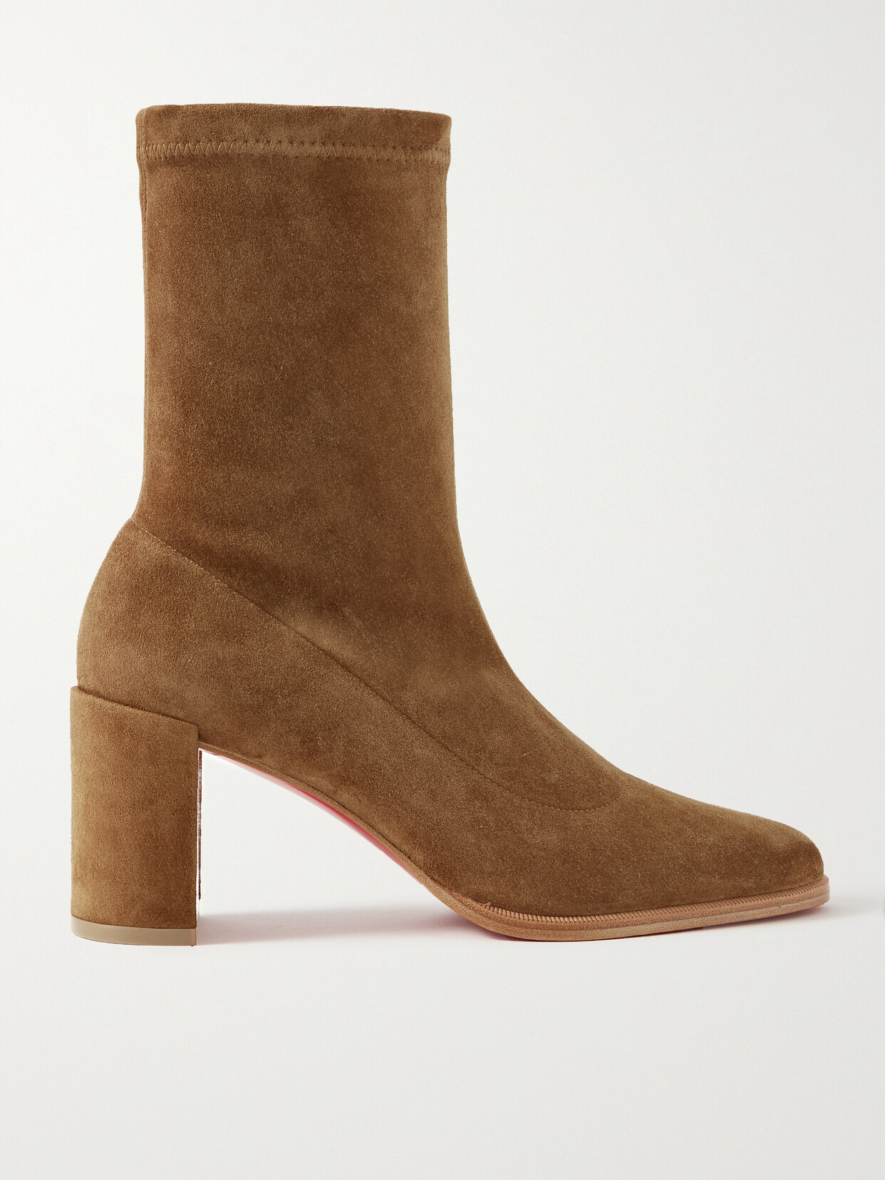 Christian Louboutin Stretchadoxa 70 Suede Ankle Boots - Brown
