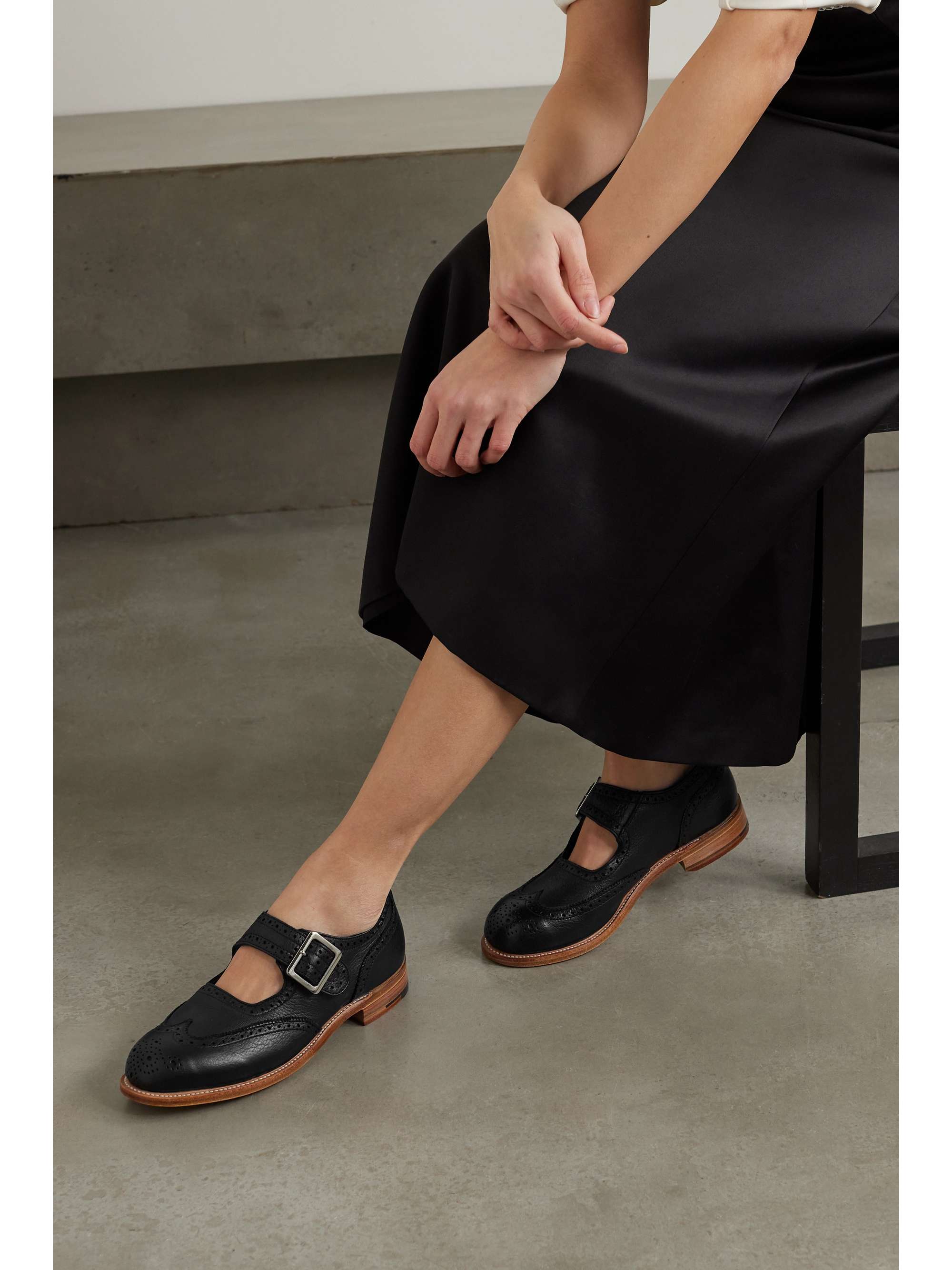 GABRIELA HEARST + Tricker's leather Mary Jane brogues | NET-A-PORTER