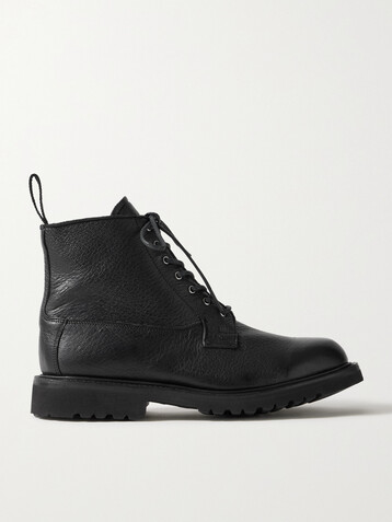 Gabriela Hearst + Tricker’s Camilla textured-leather ankle boots