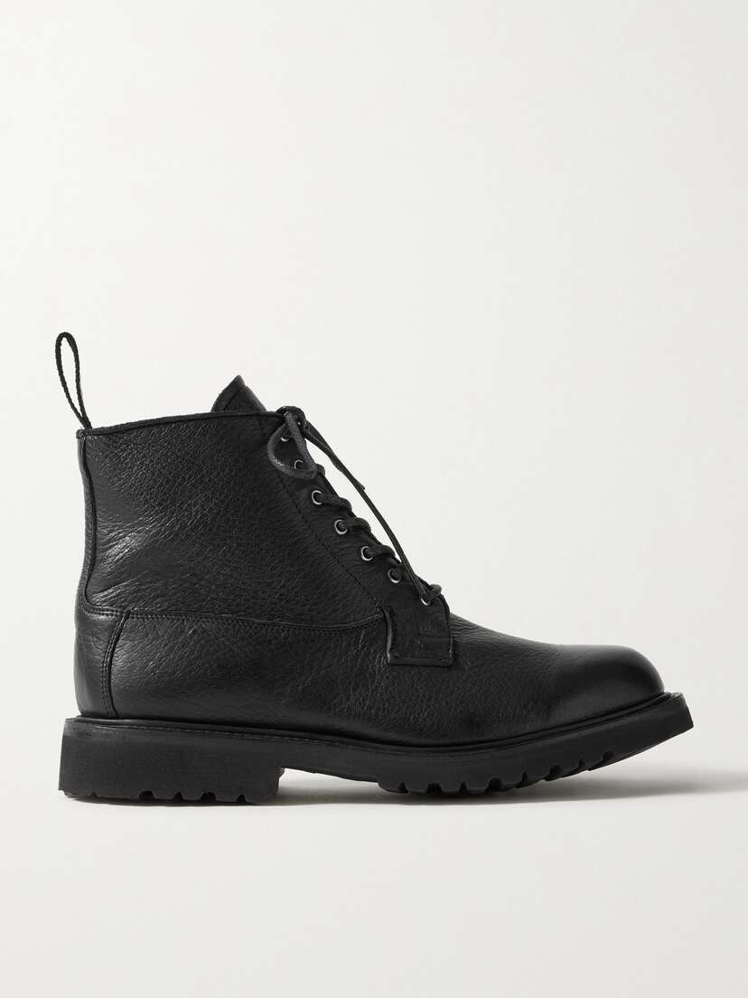 Gabriela Hearst + Tricker’s Camilla Textured-leather Ankle Boots