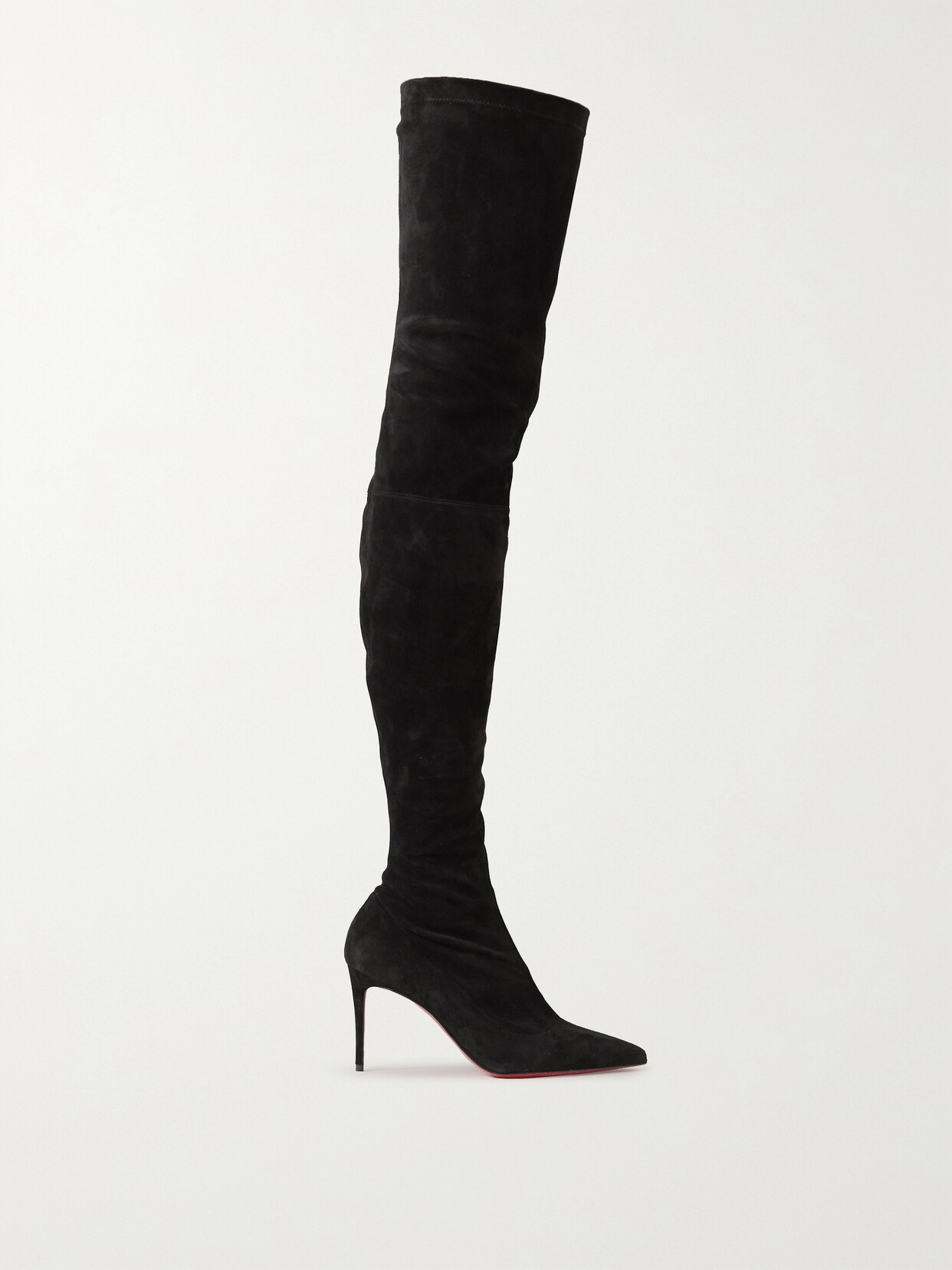 Christian Louboutin - Kate Botta 85 Suede Over-the-knee Boots - Black