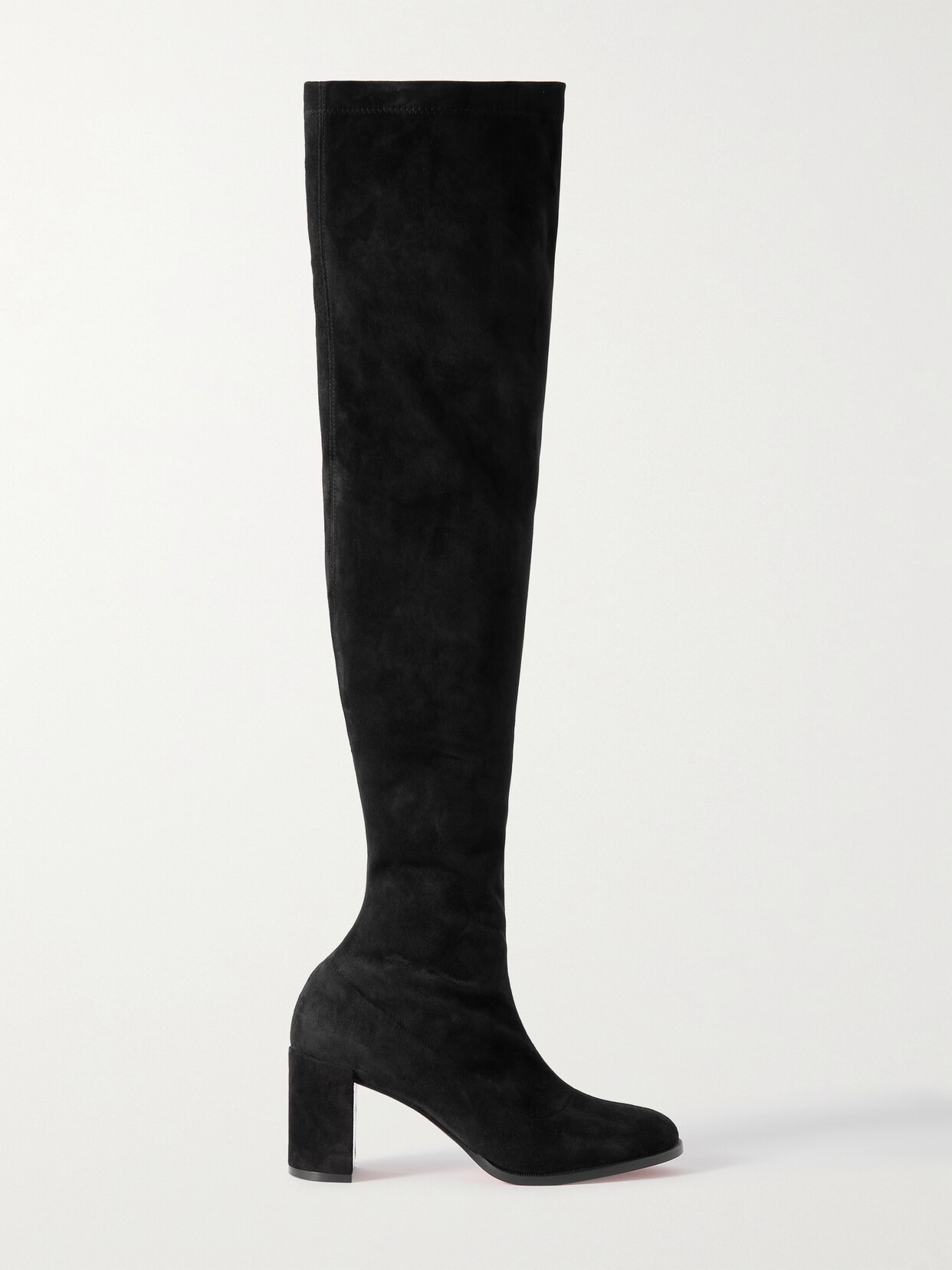 Christian Louboutin - Stretchadoxa Suede Over-the-knee Boots - Black