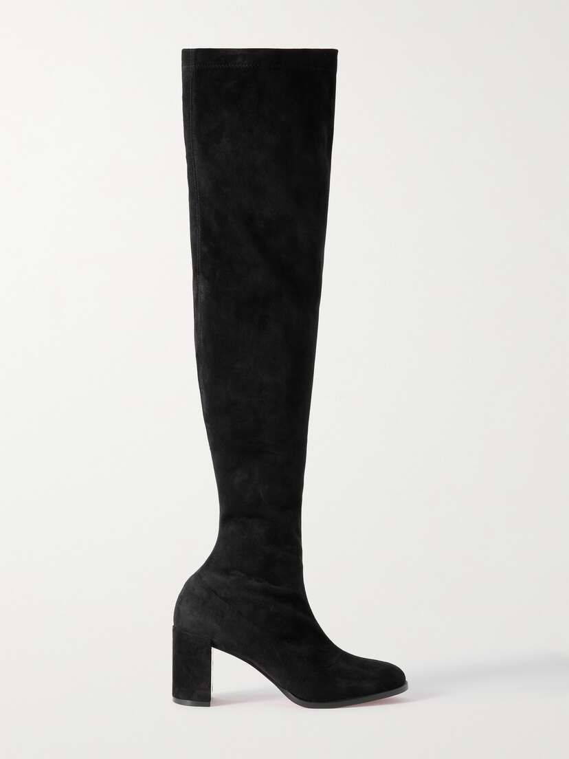 Christian Louboutin Stretchadoxa Suede Over-the-knee Boots