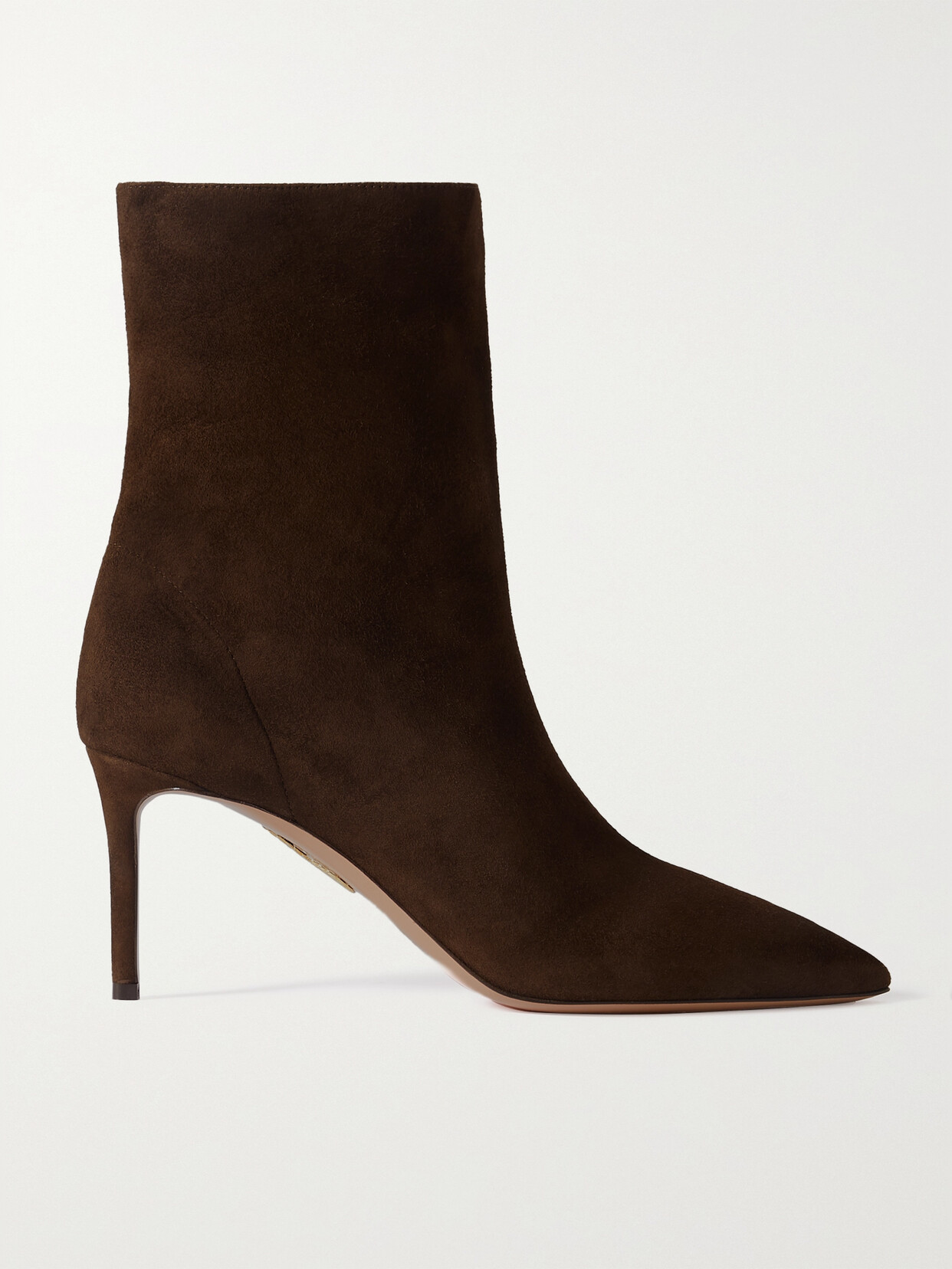 Aquazzura Matignon Suede Ankle Boots In Brown