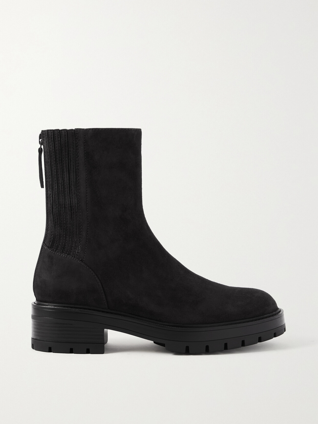 Aquazzura Saint Honoré Suede Ankle Boots - Black