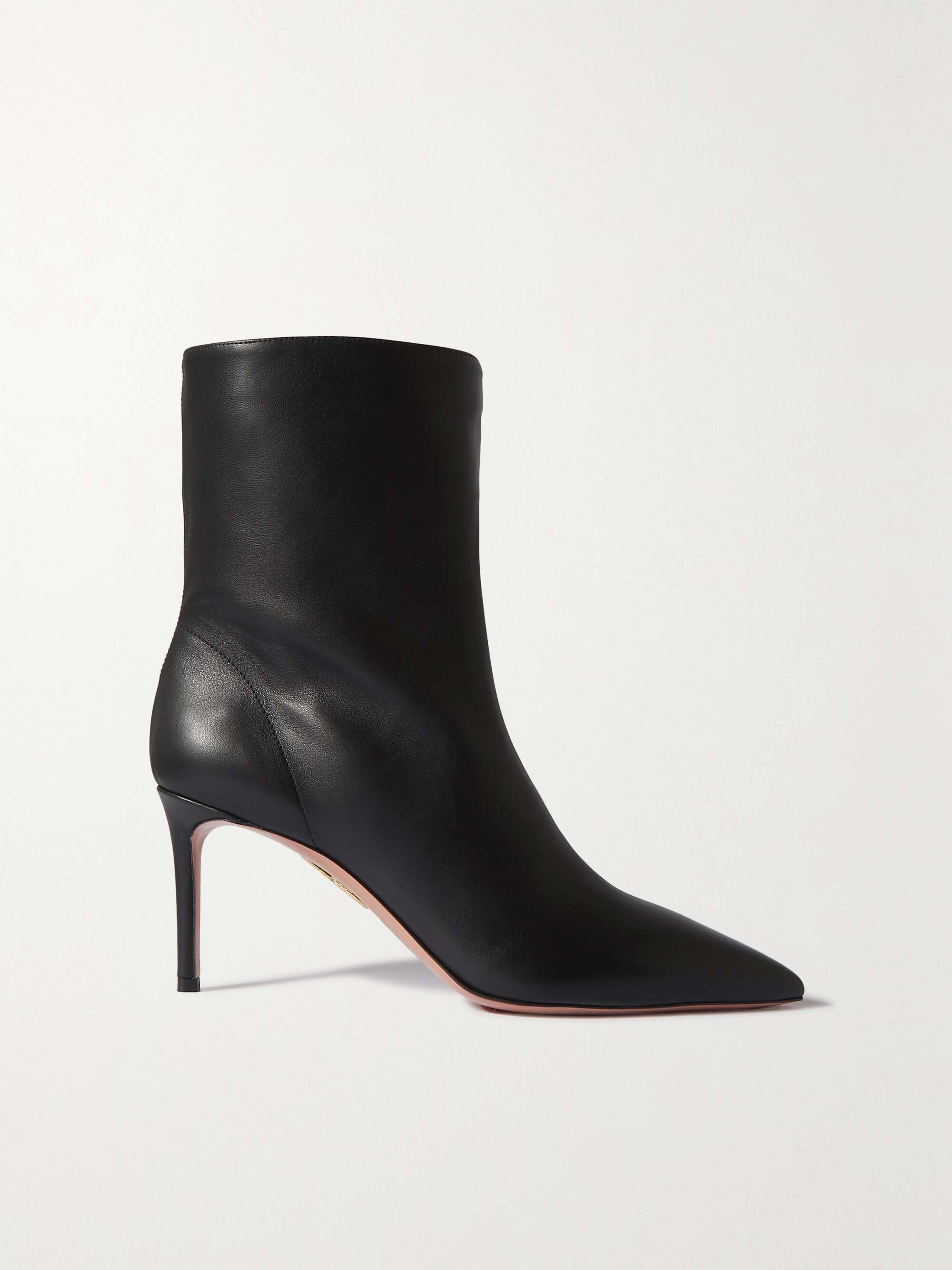 AQUAZZURA Matignon 75 leather ankle boots | NET-A-PORTER