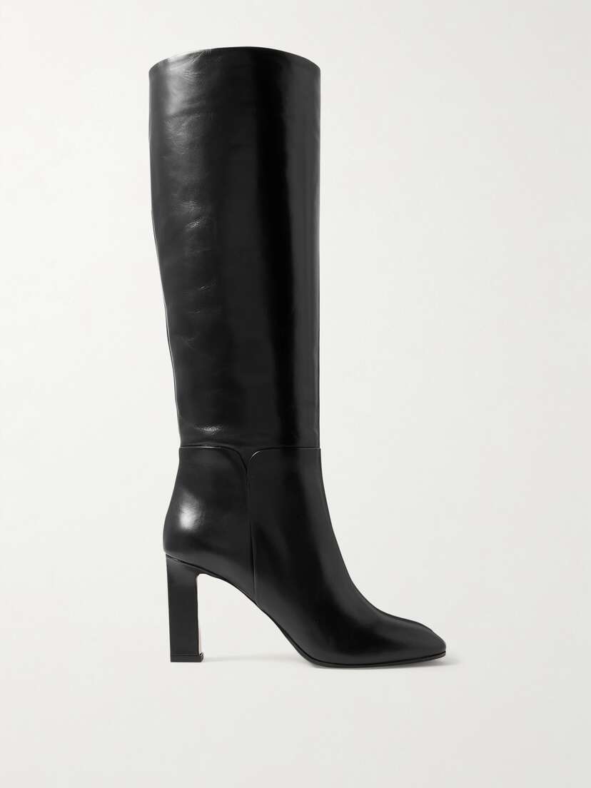 Aquazzura Sellier 85 Leather Knee Boots