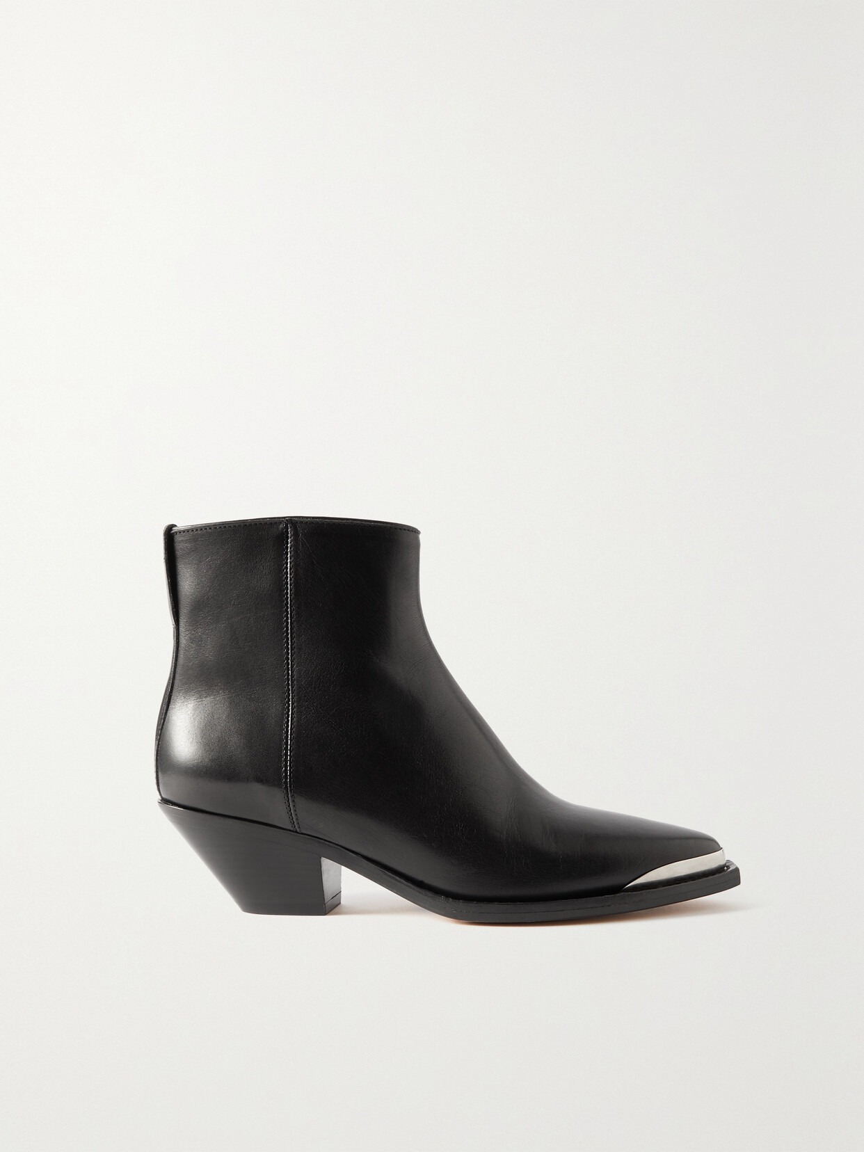 Shop Isabel Marant Adnae Embellished Leather Ankle Boots In Black