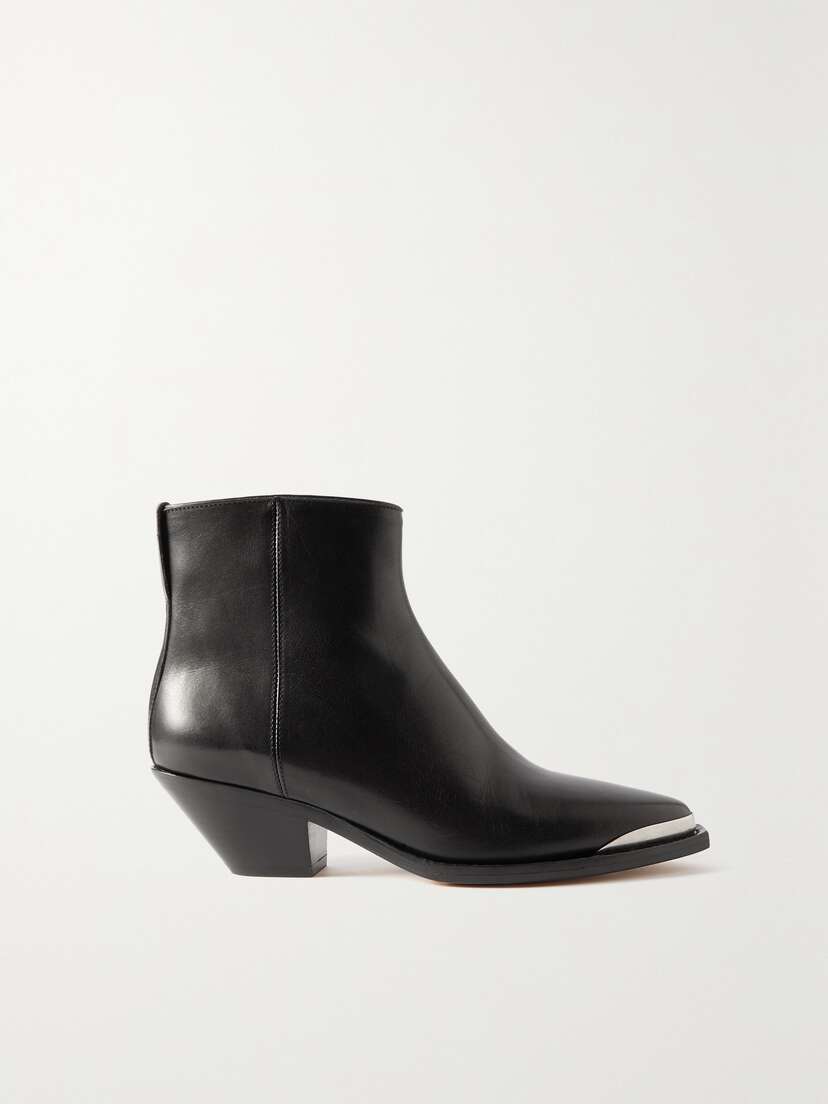 Isabel Marant Adnae Embellished Leather Ankle Boots