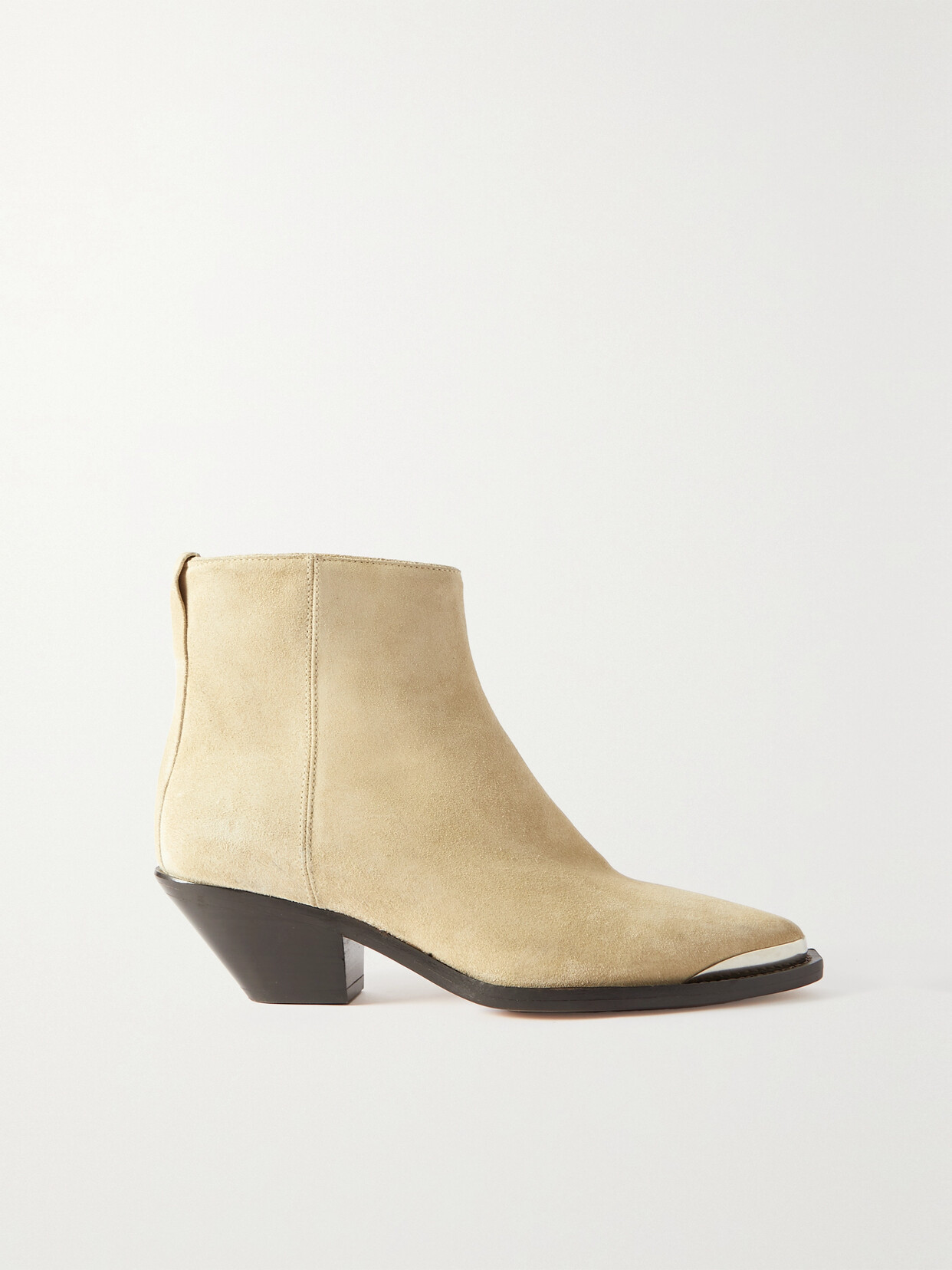 Isabel Marant - Adnae Embellished Suede Ankle Boots - Neutrals