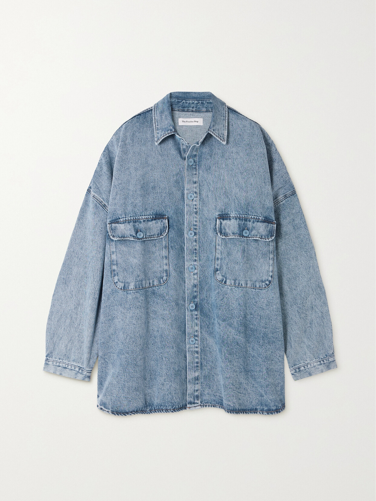 The Frankie Shop - Dallas Oversized Denim Shirt - Blue