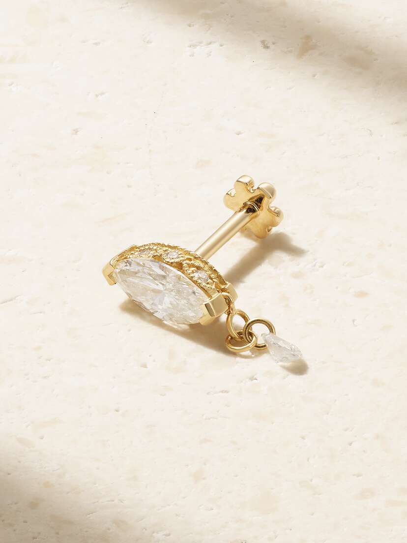 MARIA TASH 18-karat Gold Diamond Single Earring