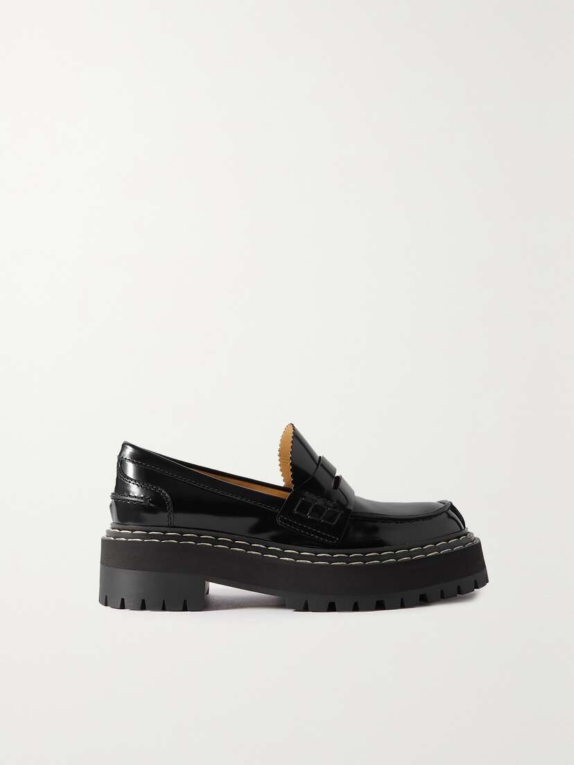 Proenza Schouler Patent-leather Platform Loafers