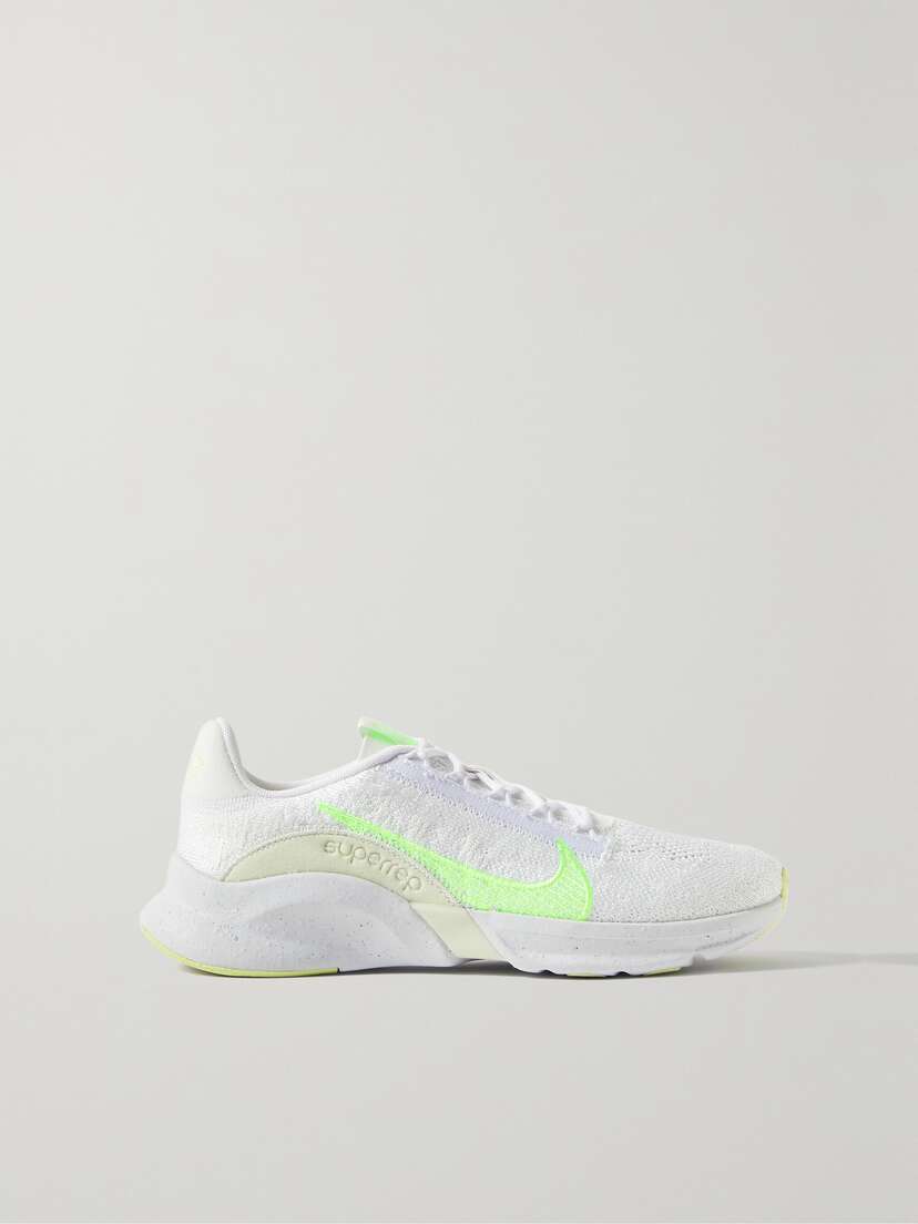 Nike Superrep Go Next Nature 3 Felt-trimmed Flyknit Sneakers