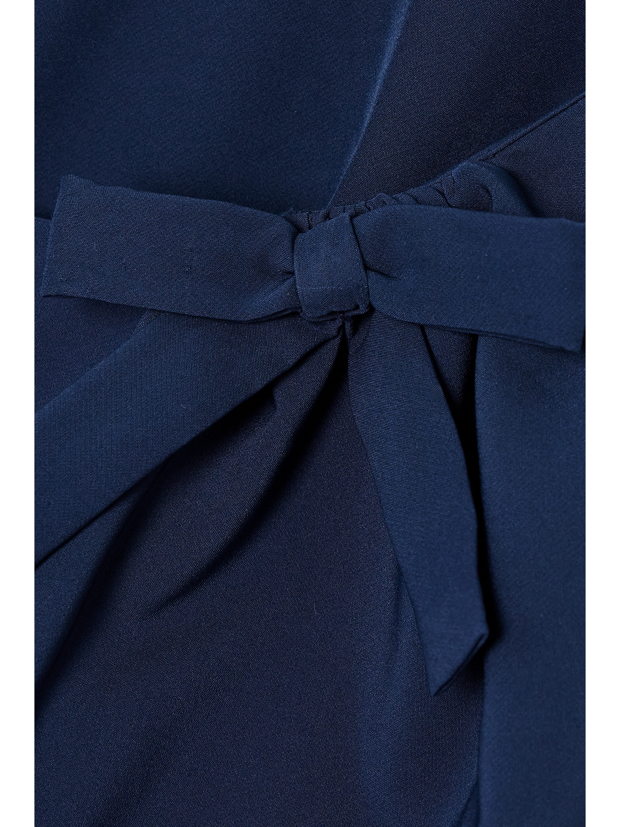 Bernadette Benedicte one-shoulder bow-embellished stretch-crepe mini dress