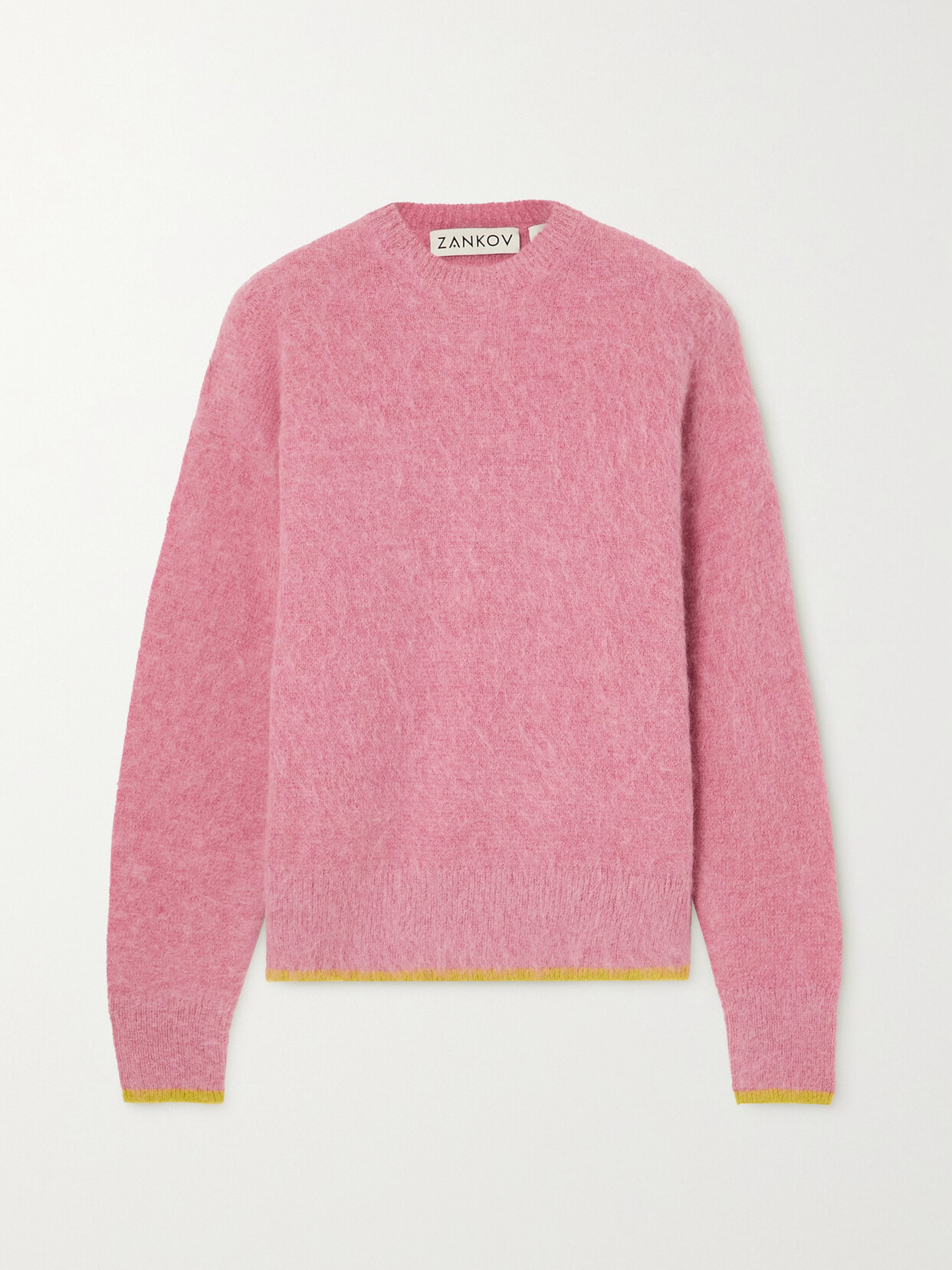 Zankov - Neil Brushed Mohair-blend Sweater - Pink