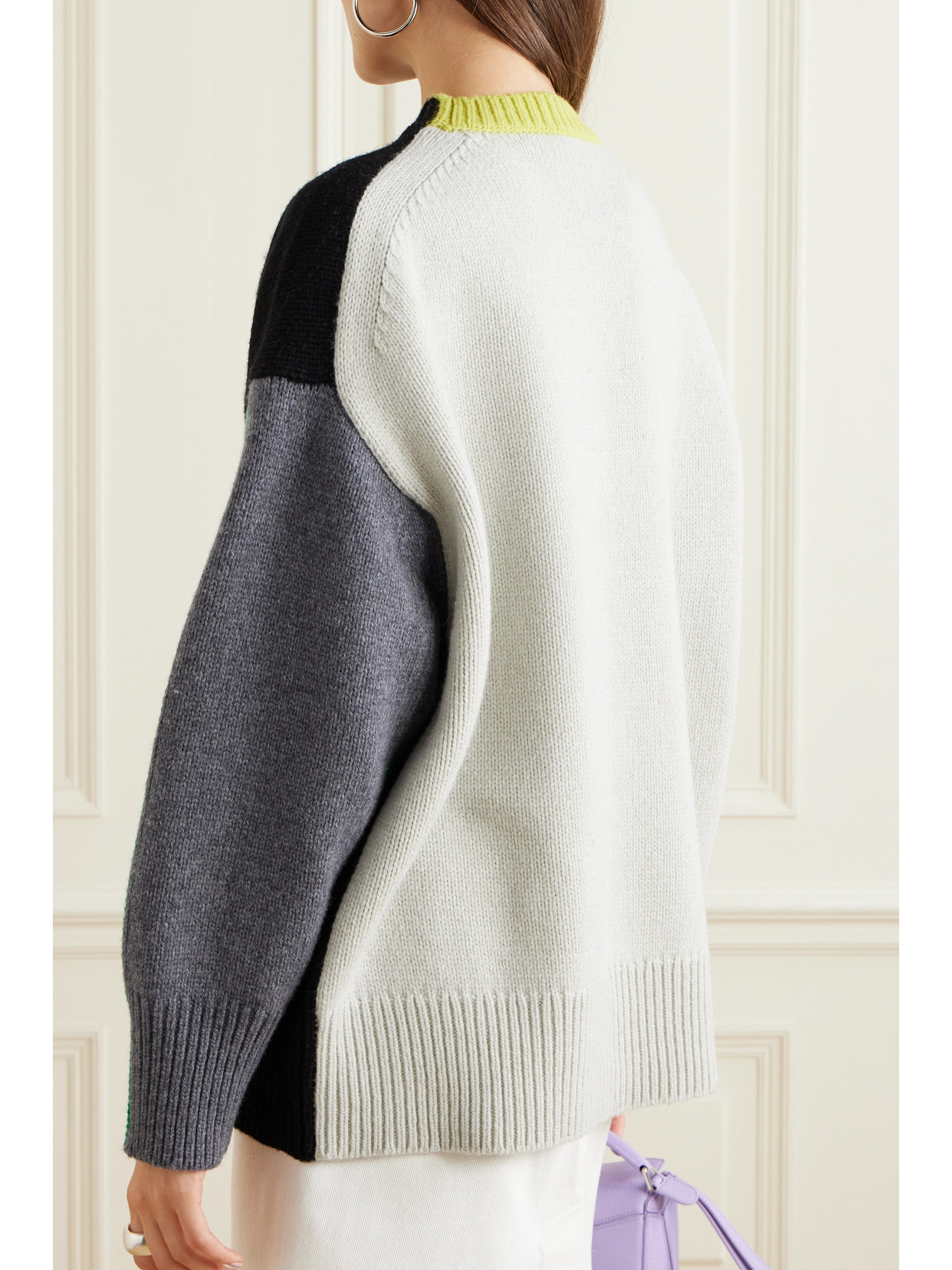 Shop Zankov Ryo Color-block Wool-blend Sweater In Multi