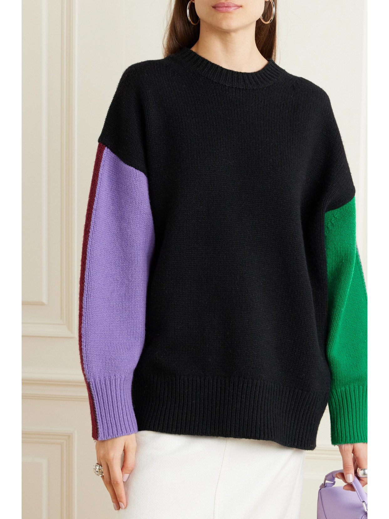 Shop Zankov Ryo Color-block Wool-blend Sweater In Multi