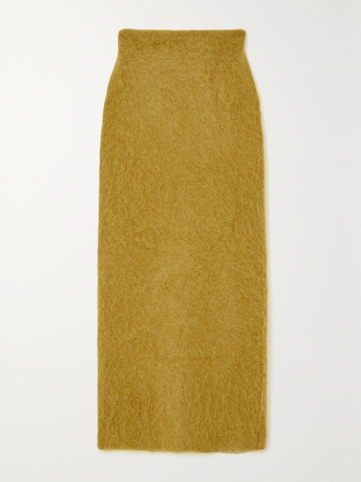 Zankov Delphine Brushed-knit Skirt In Brown