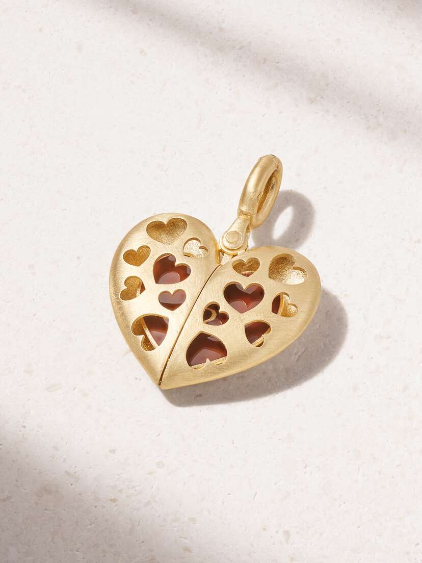 Lauren Rubinski 14-karat Gold, Enamel And Cord Necklace