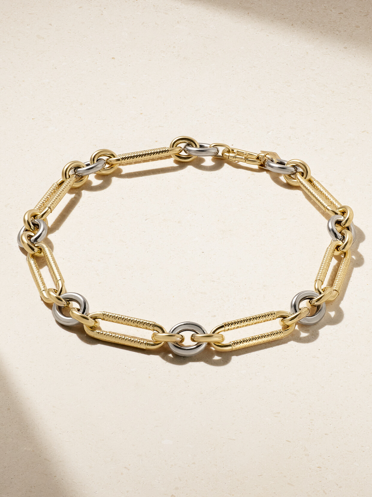 Lauren Rubinski - Medium 14-karat Yellow And White Gold Necklace - One size