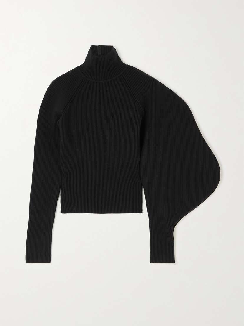 Alaïa Ribbed Wool-blend Turtleneck Sweater