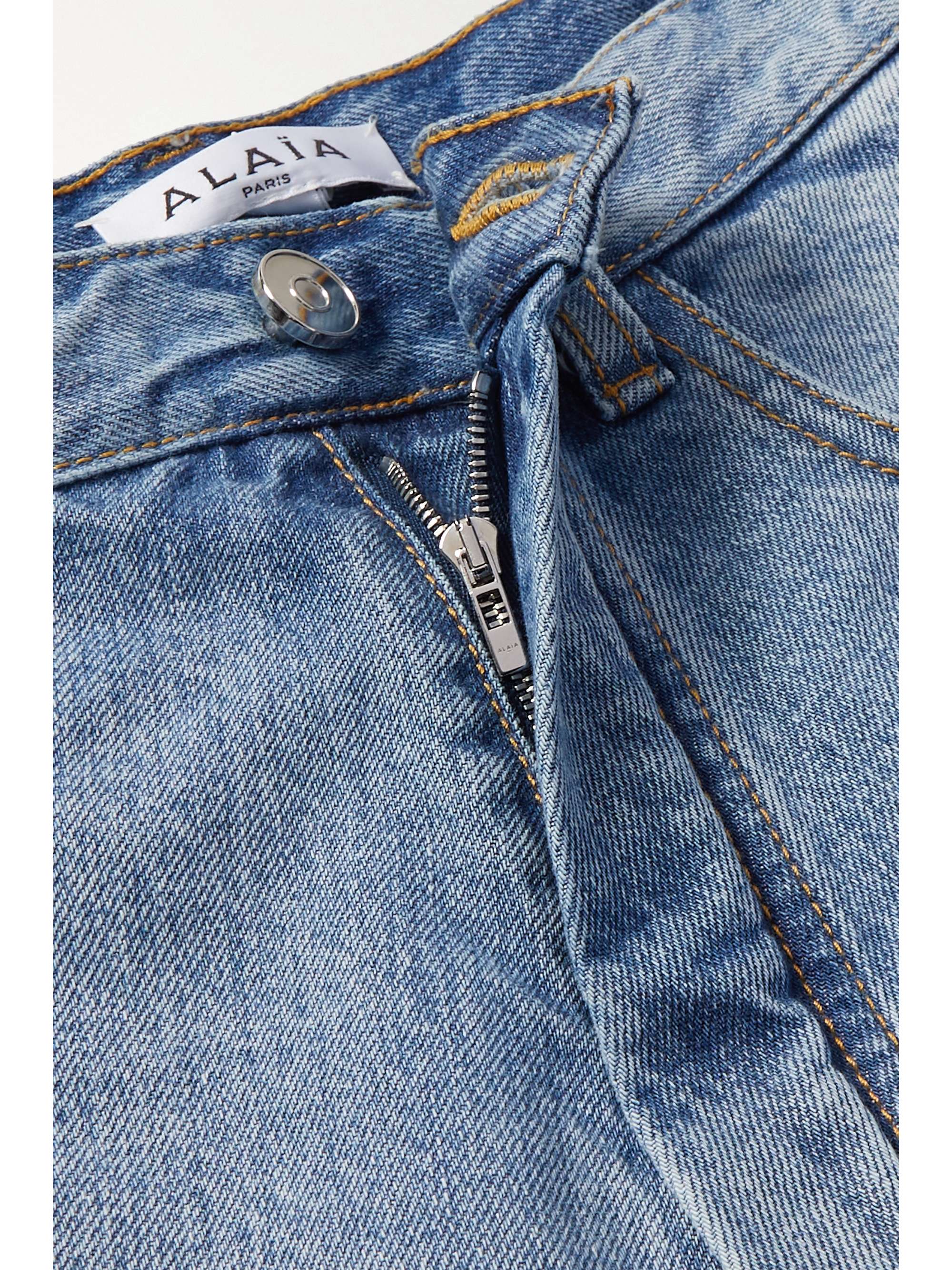 ALAÏA High-rise tapered jeans | NET-A-PORTER