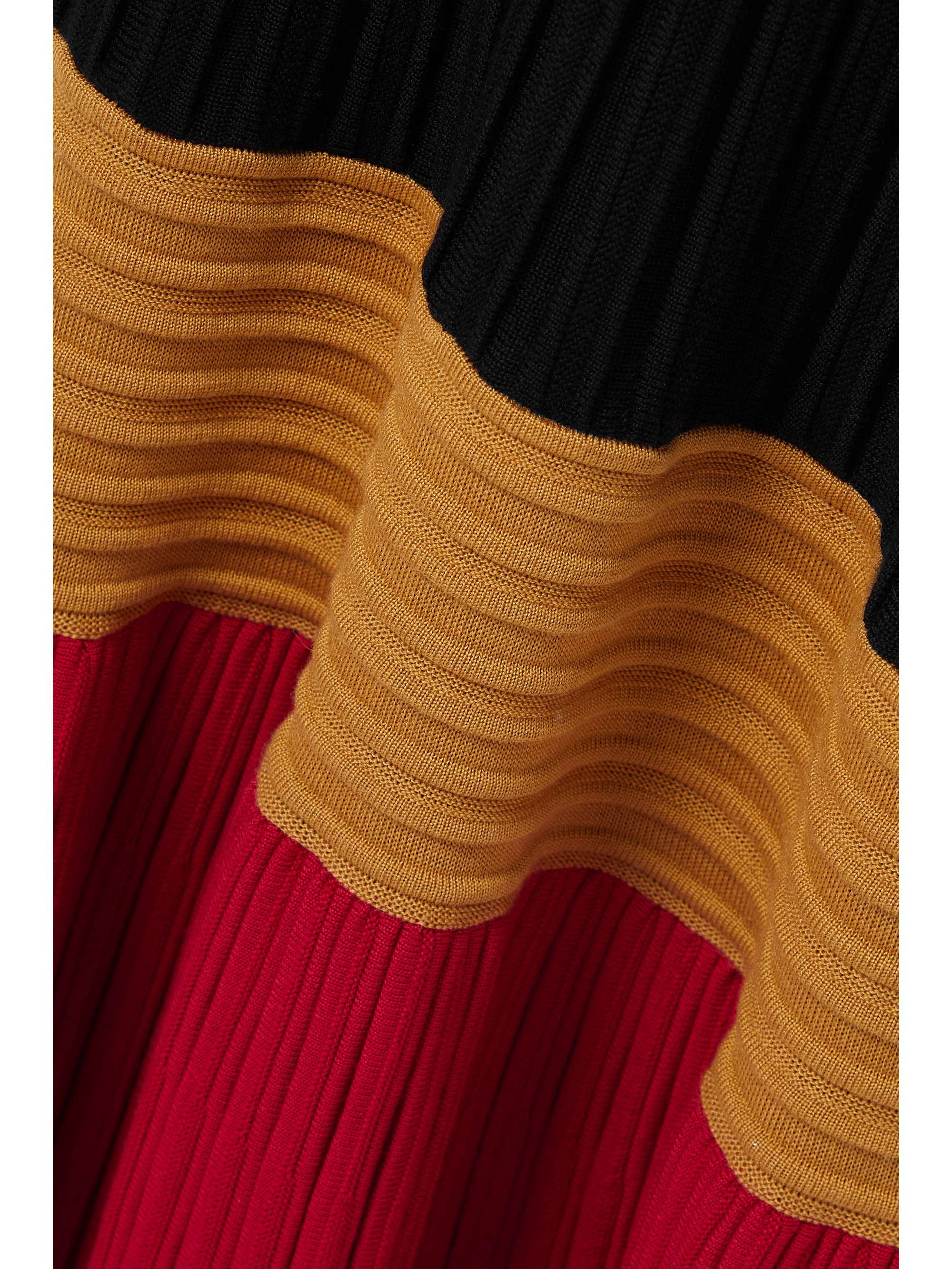 GABRIELA HEARST Fiona ribbed cashmere and silk-blend midi dress