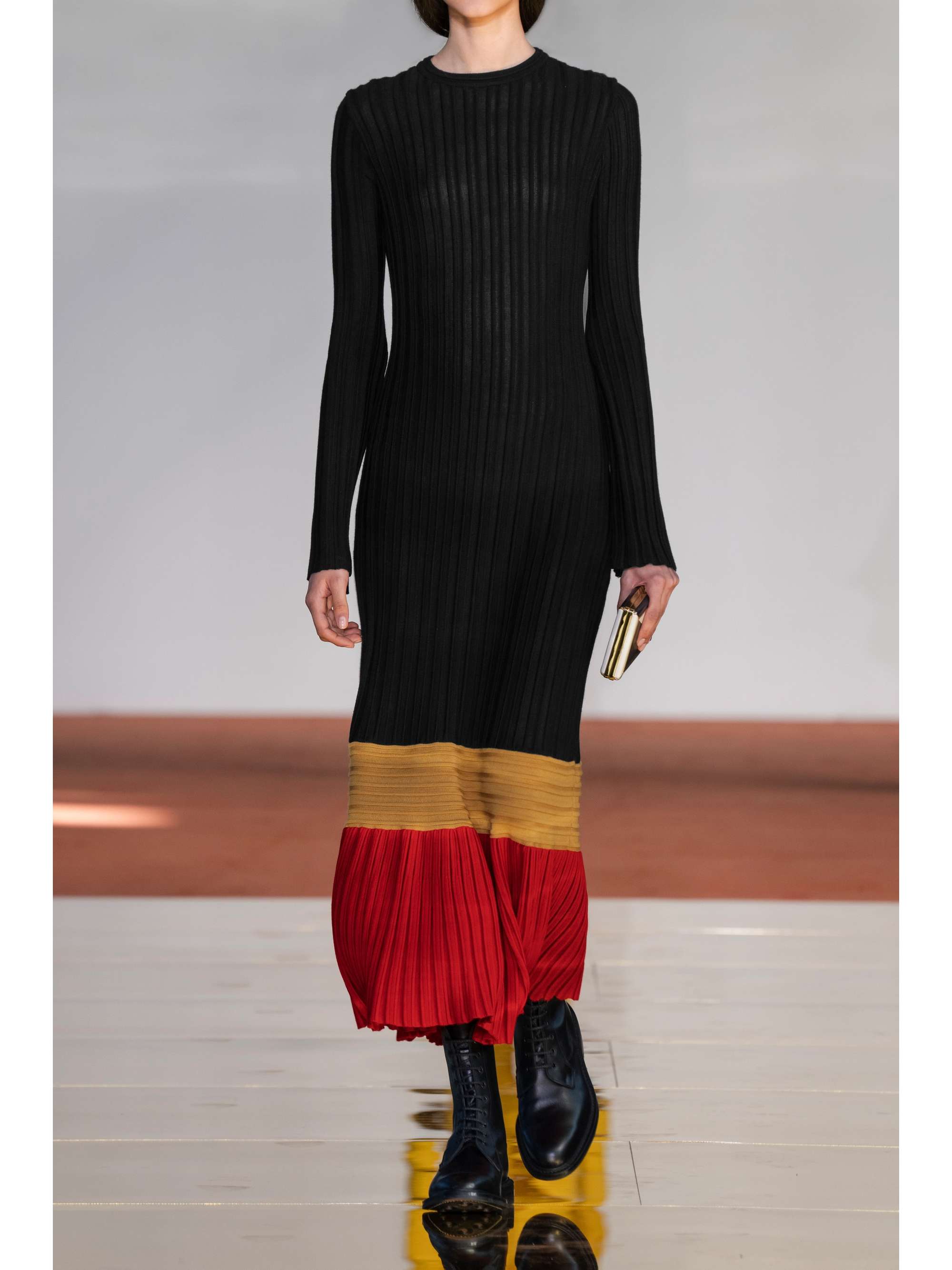 GABRIELA HEARST Fiona ribbed cashmere and silk-blend midi dress