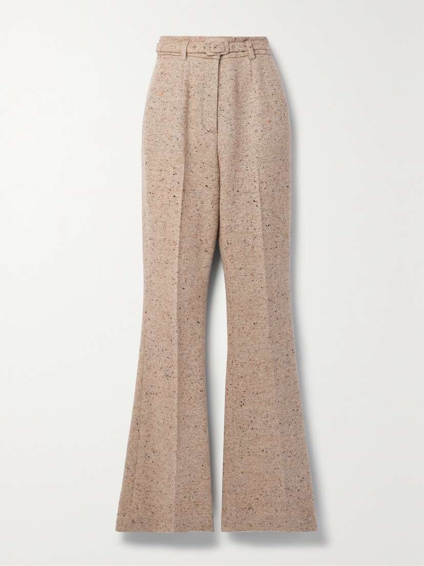 Gabriela Hearst Josh Wool And Cashmere-blend Flared Pants