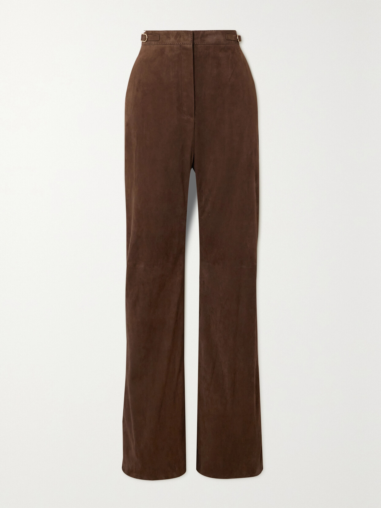 Gabriela Hearst - Vesta Suede Flared Pants - Brown