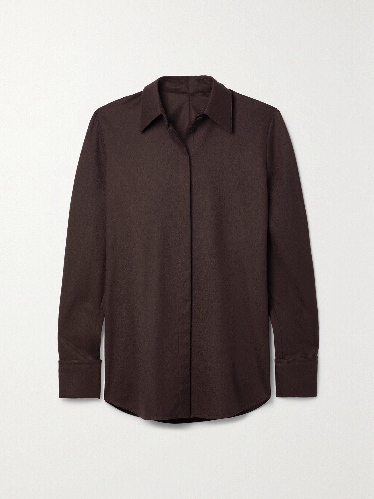 Gabriela Hearst Etlin Wool-twill Shirt - Brown