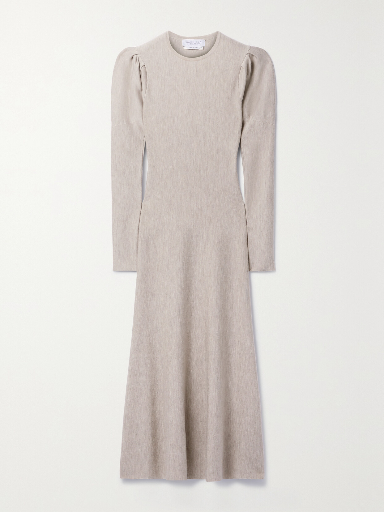 Gabriela Hearst - Hannah Wool And Cashmere-blend Midi Dress - Neutrals