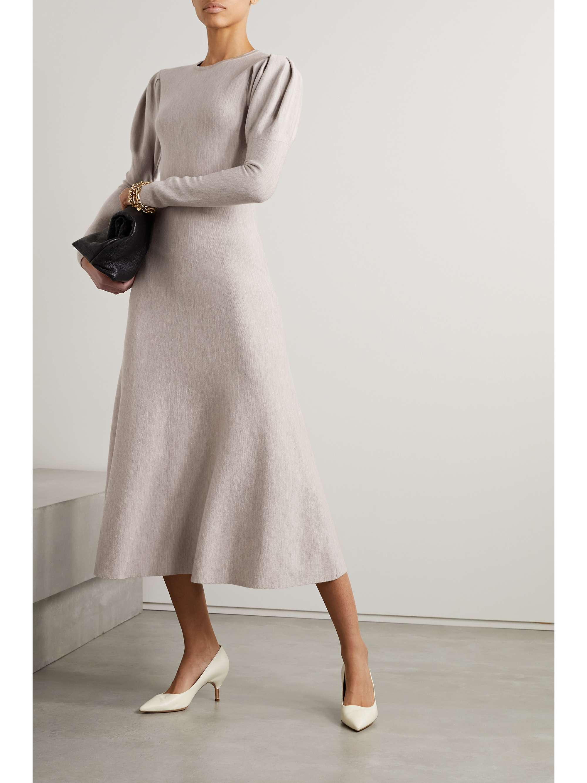 GABRIELA HEARST Hannah wool and cashmere-blend midi dress | NET-A-PORTER