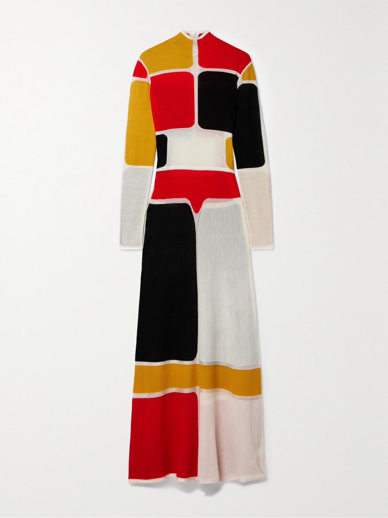 Gabriela Hearst - Aldor Color-block Wool-blend Maxi Dress - Ivory