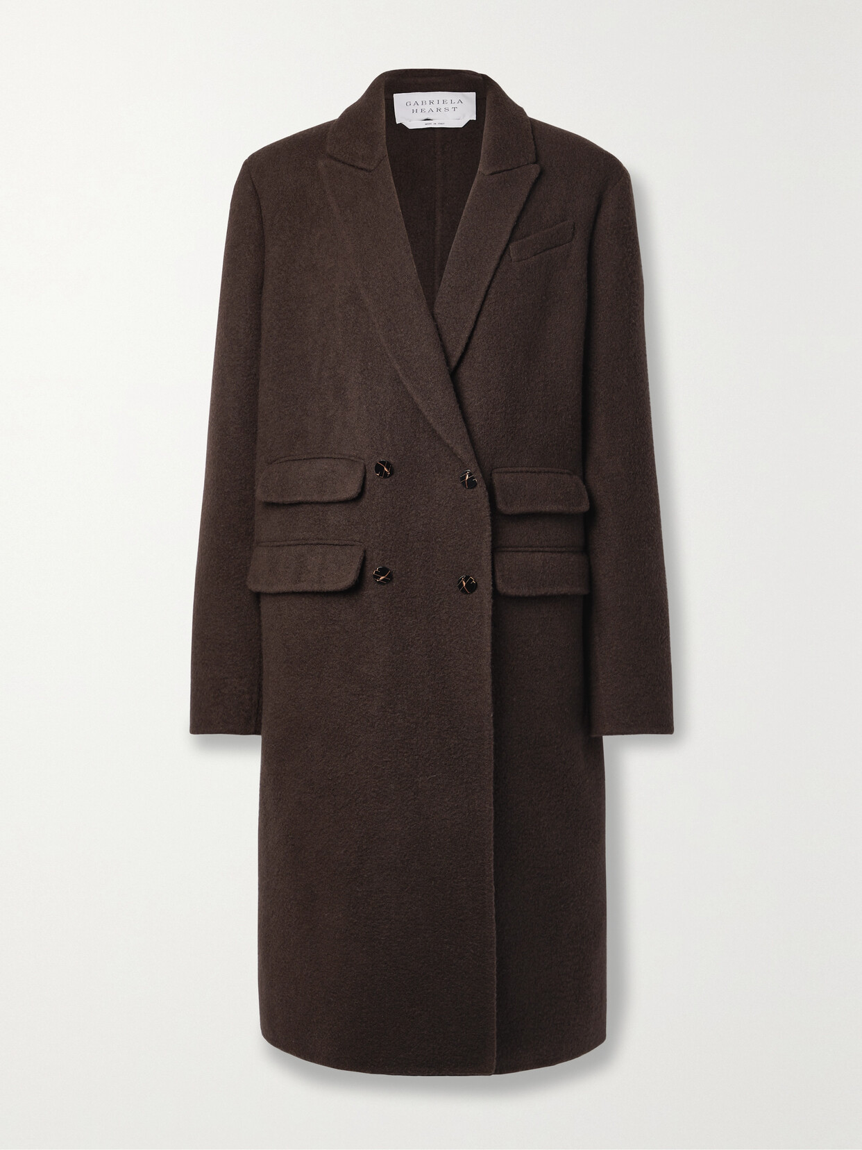 Gabriela Hearst - Reed Double-breasted Recycled-cashmere Coat - Brown