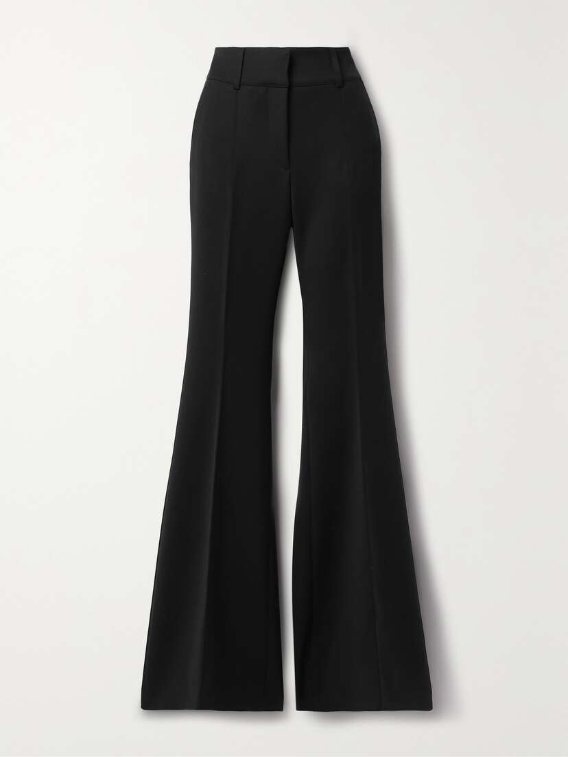 Gabriela Hearst Rhein Wool-crepe Flared Pants