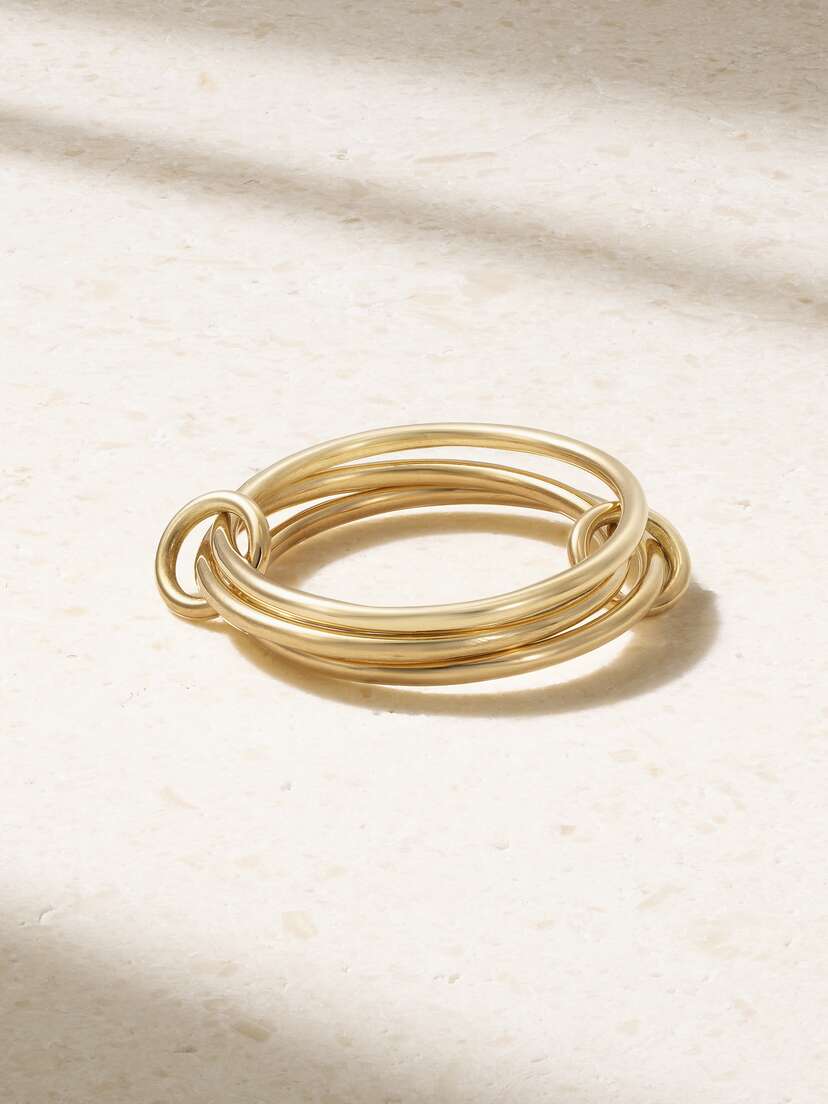Spinelli Kilcollin Cyllene Set Of Three 18-karat Gold Rings