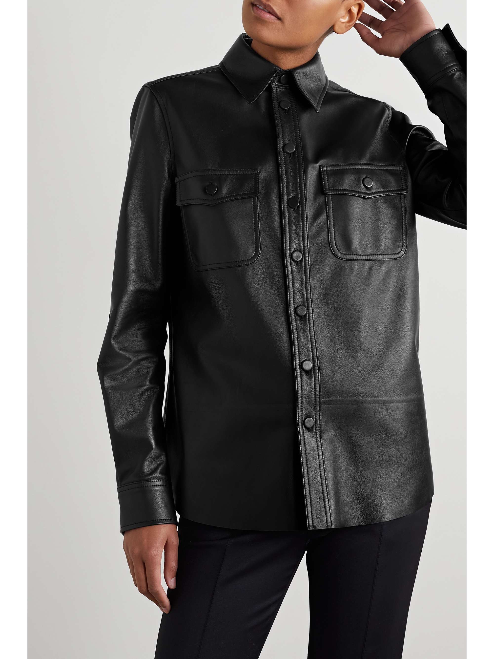 GABRIELA HEARST John Austin leather jacket