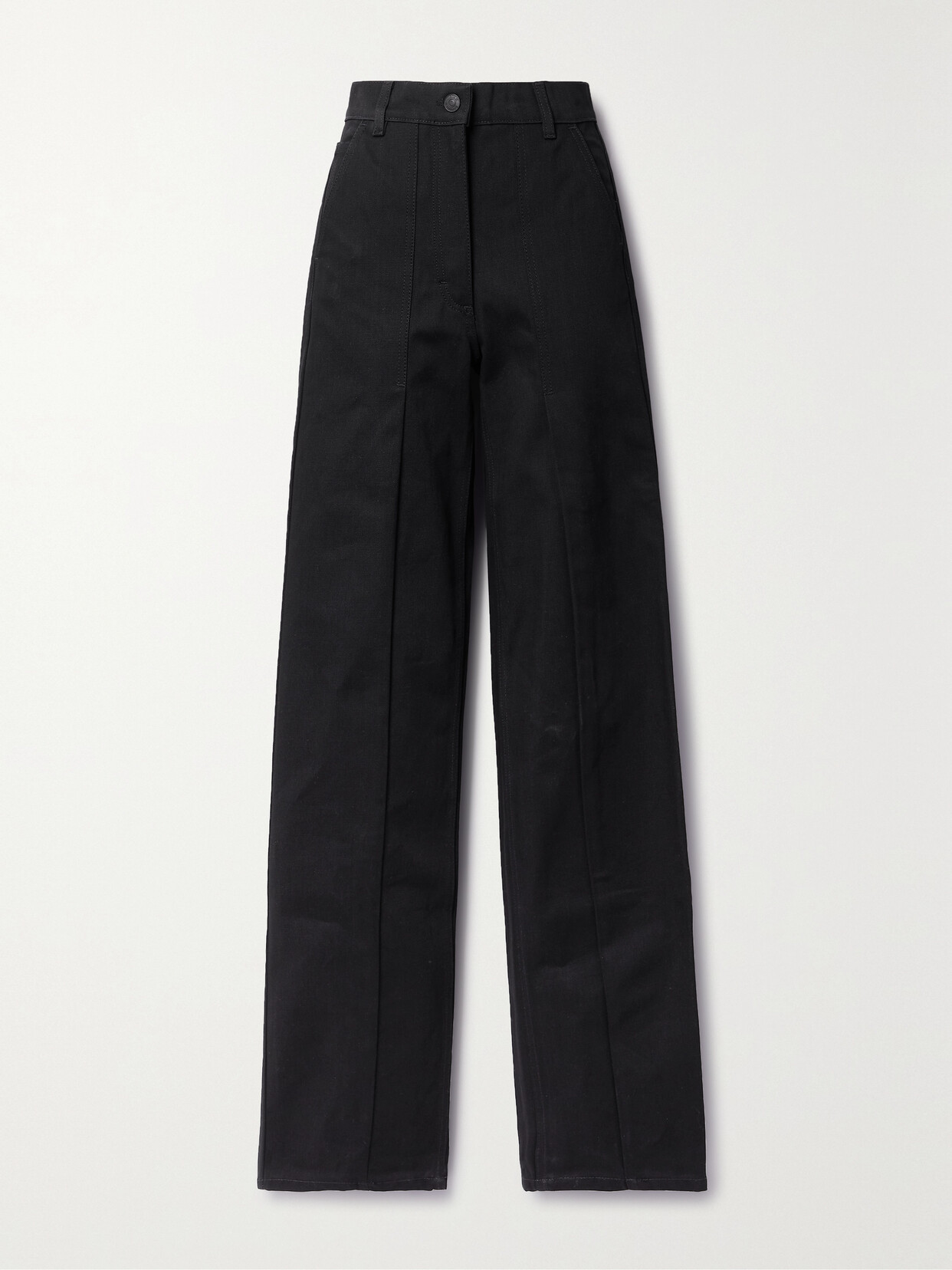 Cecilie Bahnsen - Sixta Appliquéd High-rise Straight-leg Jeans - Black