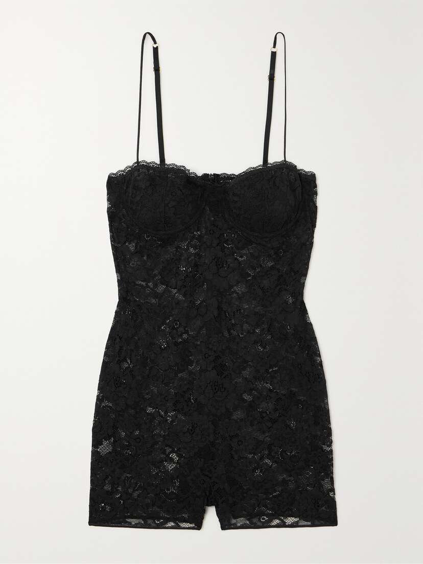 Oséree O-lover Stretch-lace Playsuit - x large